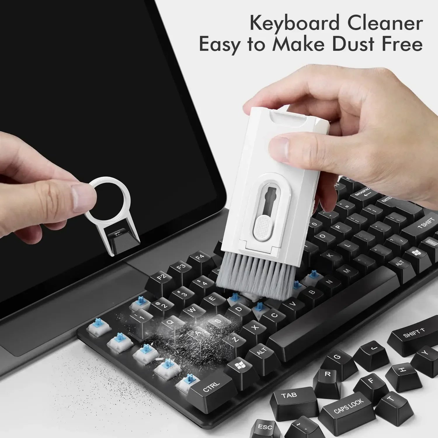 Kit de Limpieza Electrónica 8 en 1 Multifuncional para Auriculares, Teclado, Laptop, Celular, PC y Cámara