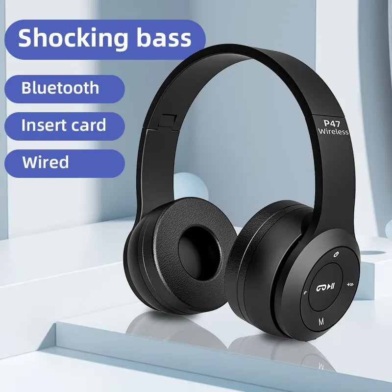 Auriculares Bluetooth 5.0 P47 TWS Stereo con Micrófono para Samsung, iPhone, Android e IOS