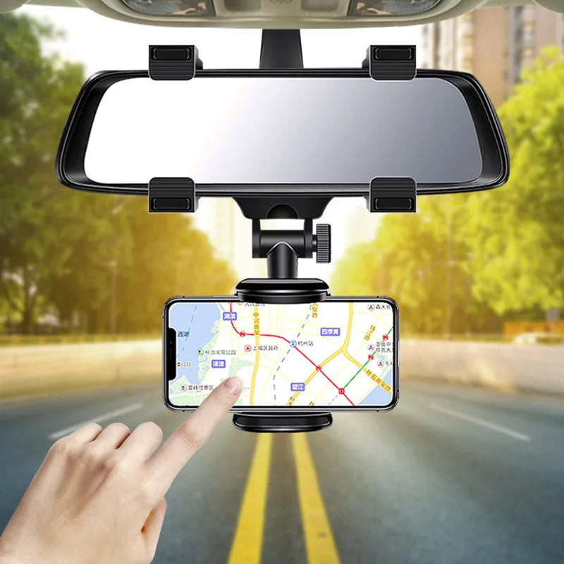 Soporte para Celular de Auto 360° Ajustable Telescópico para iPhone y GPS Universal