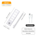 Luz LED con Sensor de Movimiento Inalámbrica Recargable USB para Cocina, Armario y Gabinete