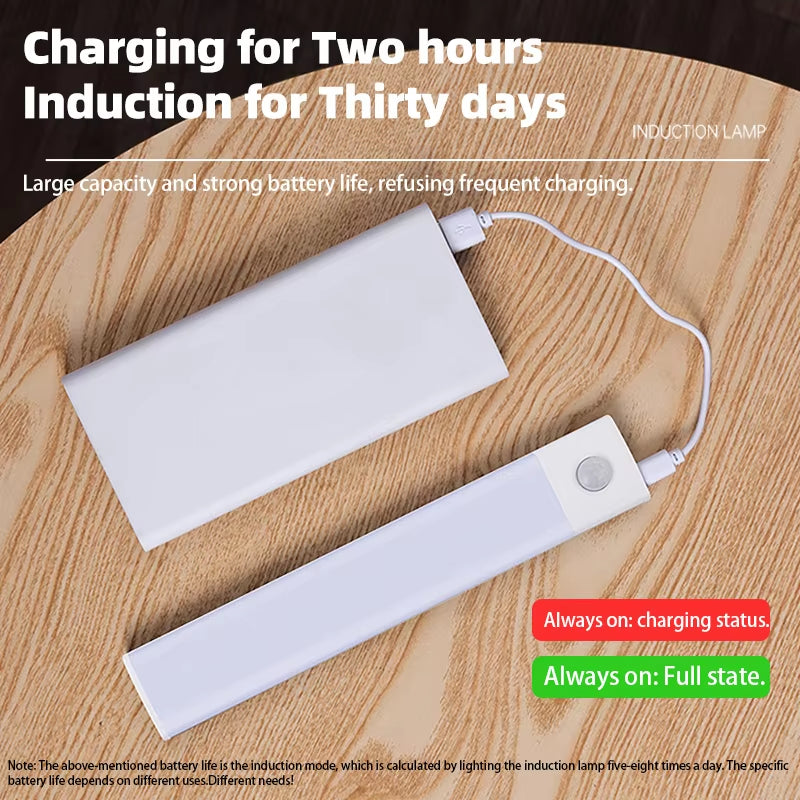 Luz LED con Sensor de Movimiento Inalámbrica Recargable USB para Cocina, Armario y Gabinete