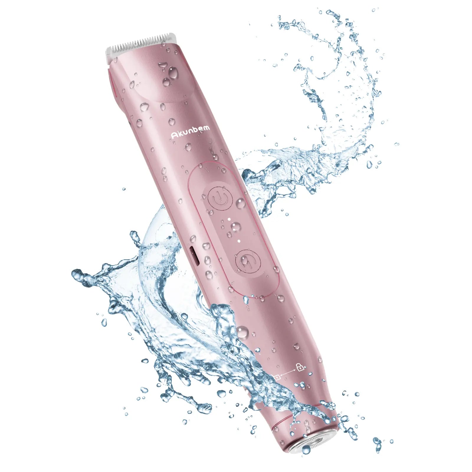 Depiladora Eléctrica 2 en 1 Akunbem para Mujer Recargable e Impermeable IPX7 para Rostro, Bikini, Axilas y Piernas