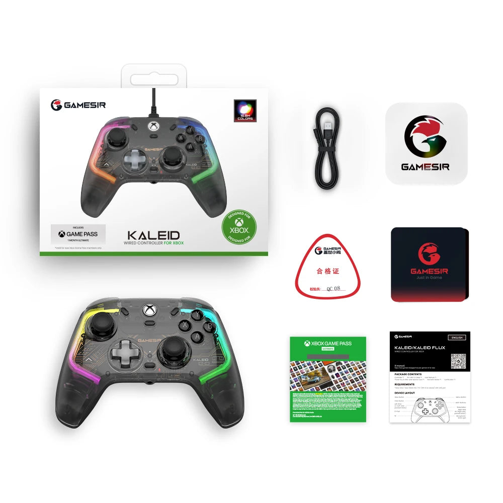 GameSir Kaleid Control Wired para Xbox Series X/S y Xbox One con Joystick de Efecto Hall